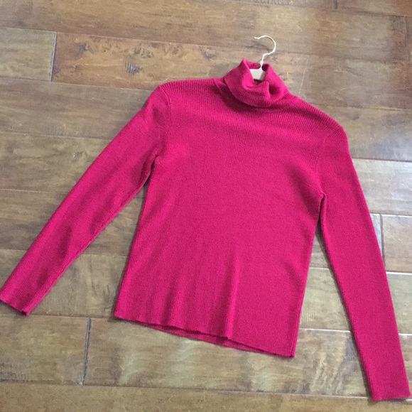 Wine Merino Wool Sweater SMALL - Picture 8 of 8
